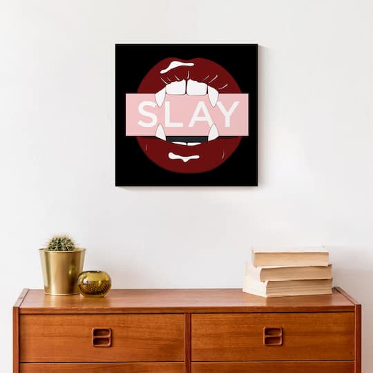 Slay Fangs Canvas Wall Art
